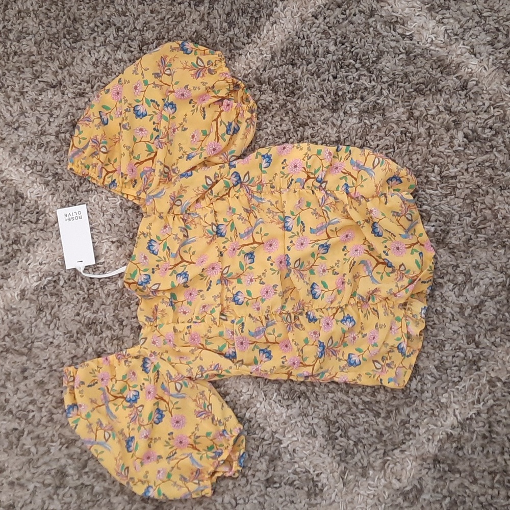 Rose + Olive Top - Medium